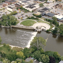 Brenke Fish Ladder and North Lansing Dam