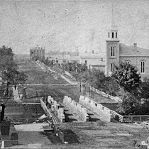 Franklin Avenue Bridge, 1858-1860, Lansing